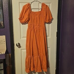 Orange Maxi Dress